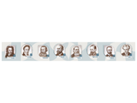 Стенд-лента "Выдающиеся ученые-историки" - fgospostavki.ru - Минусинск