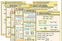 Комплект таблиц по всему курсу "Алгебра и начала анализа" (50 таблиц, А1, полноцветные, ламинированные) - fgospostavki.ru - Минусинск