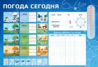 Стенд-уголок маркерный "Погода сегодня" - fgospostavki.ru - Минусинск