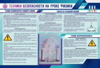 Стенд-уголок "Техника безопасности на уроках физики" - fgospostavki.ru - Минусинск