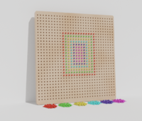 Тактильно-развивающая панель «Радужная мозаика» - fgospostavki.ru - Минусинск