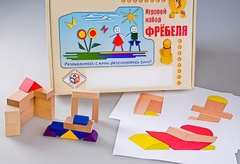 Игровой набор Фребеля "Конструктор деревянный без соединений-2" (Серия "Эксперимент") - fgospostavki.ru - Минусинск