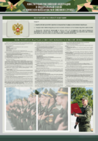 Стенд-уголок "Конституция Российской Федерации и Федеральный закон "О воинской обязанности и военной службе" - fgospostavki.ru - Минусинск