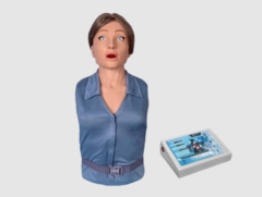 Тренажер-манекен взрослой пострадавшей женщины "Ирина" (голова, торс) для отработки приемов сердечно-легочной реанимации - fgospostavki.ru - Минусинск