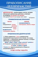 Стенд "Правописание деепричастий" - fgospostavki.ru - Минусинск