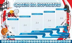 Стенд "Сдаем на норматив" Вариант 1 - fgospostavki.ru - Минусинск