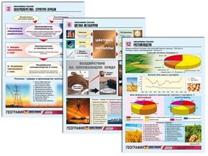 Комплект таблиц по географии "Экономика России" раздаточные (цветные, ламинированные, А4, 16 штук) - fgospostavki.ru - Минусинск