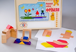Игровой набор Фребеля "Конструктор деревянный без соединений-2" (Серия "Эксперимент") - fgospostavki.ru - Минусинск