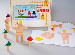 Игровой набор Фребеля "Конструктор деревянный без соединений-3" (Серия "Эксперимент") - fgospostavki.ru - Минусинск