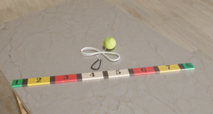 Мяч-маятник и планка для отбивания с цифрами - fgospostavki.ru - Минусинск