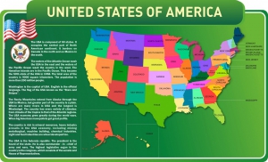 Стенд "United States Of America" - fgospostavki.ru - Минусинск