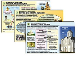 Комплект таблиц по истории "История России с древних времен" раздаточные (цветные, ламинированные, А4, 10 штук) - fgospostavki.ru - Минусинск