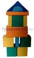 Мягкий модуль-конструктор "Городок" (12 элементов) - fgospostavki.ru - Минусинск