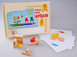 Игровой набор Фребеля "Конструктор деревянный без соединений-1" (Серия "Эксперимент") - fgospostavki.ru - Минусинск