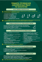 Стенд "Правила выполнения лабораторных работ по биологии" Вариант 1 - fgospostavki.ru - Минусинск