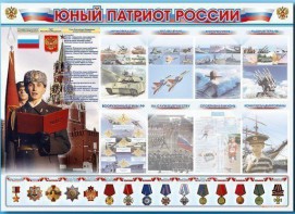 Стенд-уголок "Юный патриот России" - fgospostavki.ru - Минусинск
