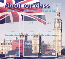 Стенд "About our class" - fgospostavki.ru - Минусинск